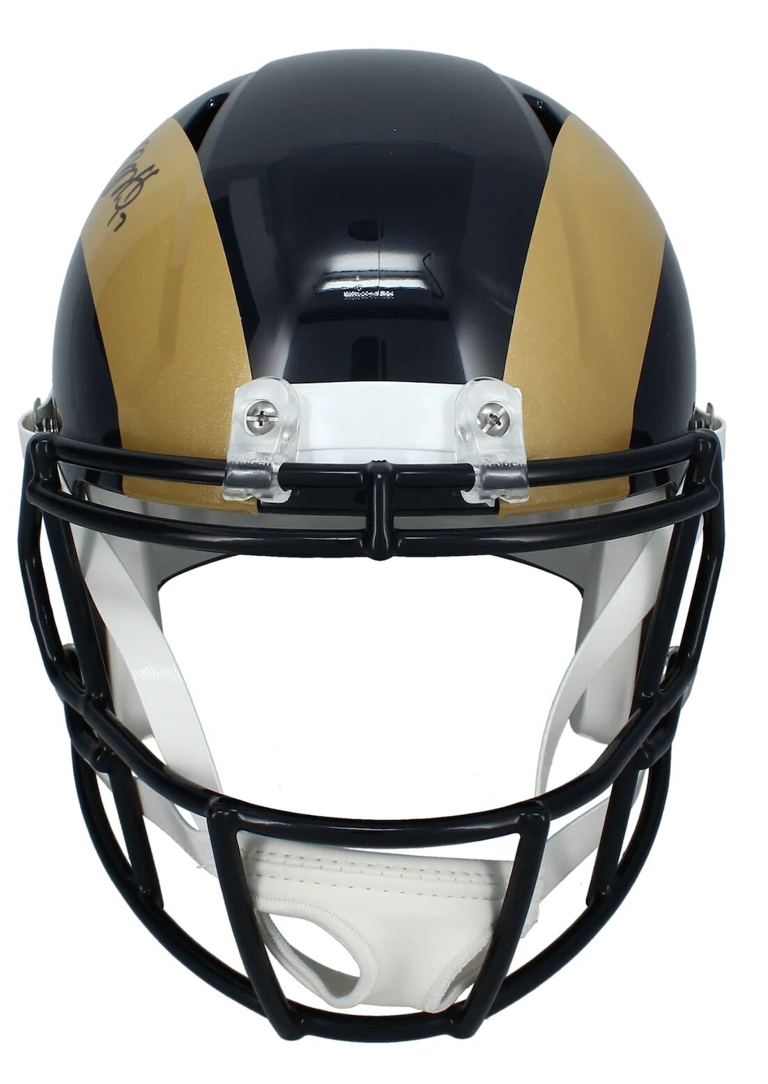 Davante Adams Autographed Rams 2000-16 Throwback Speed Full Size Helmet Beckett