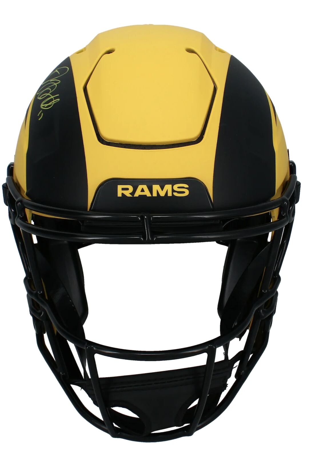 Davante Adams Autographed Rams 'RAVE' Speedflex Authentic Helmet Beckett