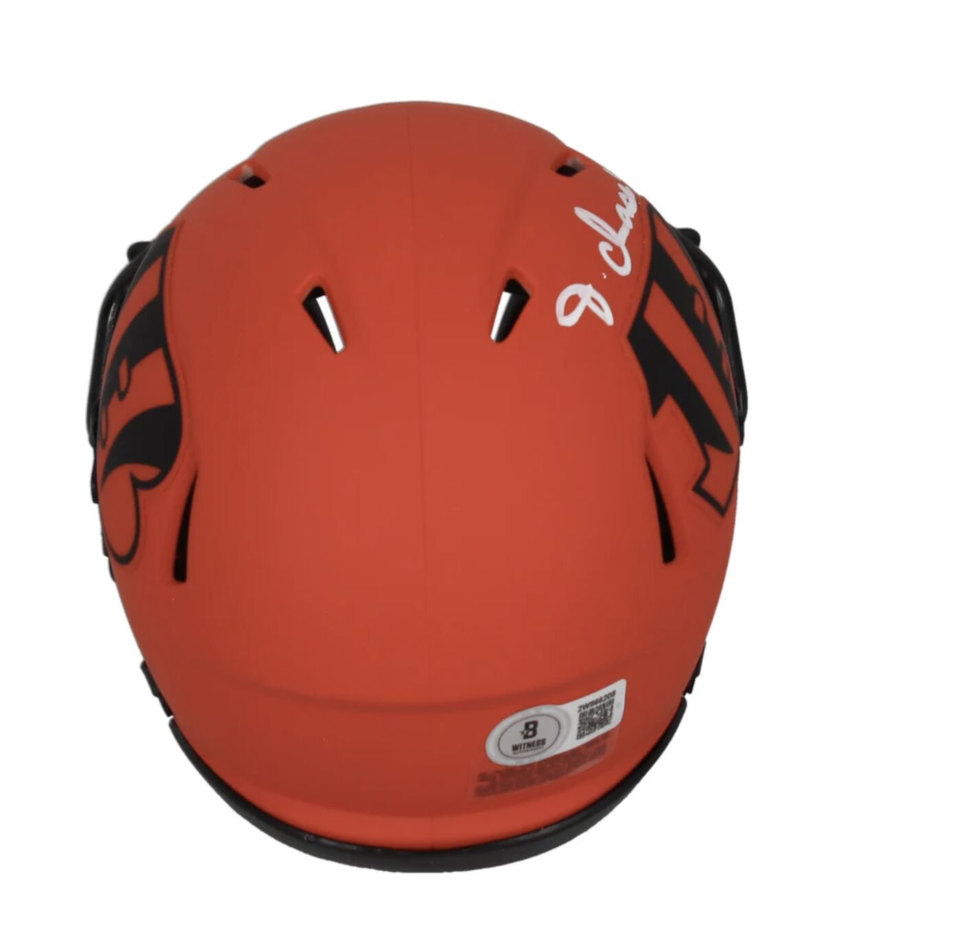 Ja'Marr Chase Autographed Bengals 'RAVE' Mini Speed Helmet Beckett