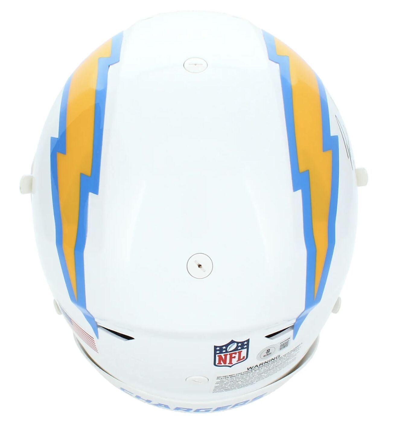 Omarion Hampton Autographed & Inscribed "BOLT UP!" Los Angeles Chargers Speedflex Authentic Helmet Beckett