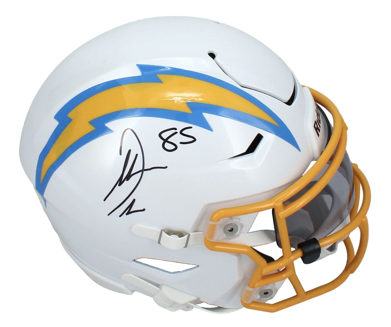 Antonio Gates Autographed Los Angeles Chargers Mid-Size Speedflex MIDI Helmet Beckett