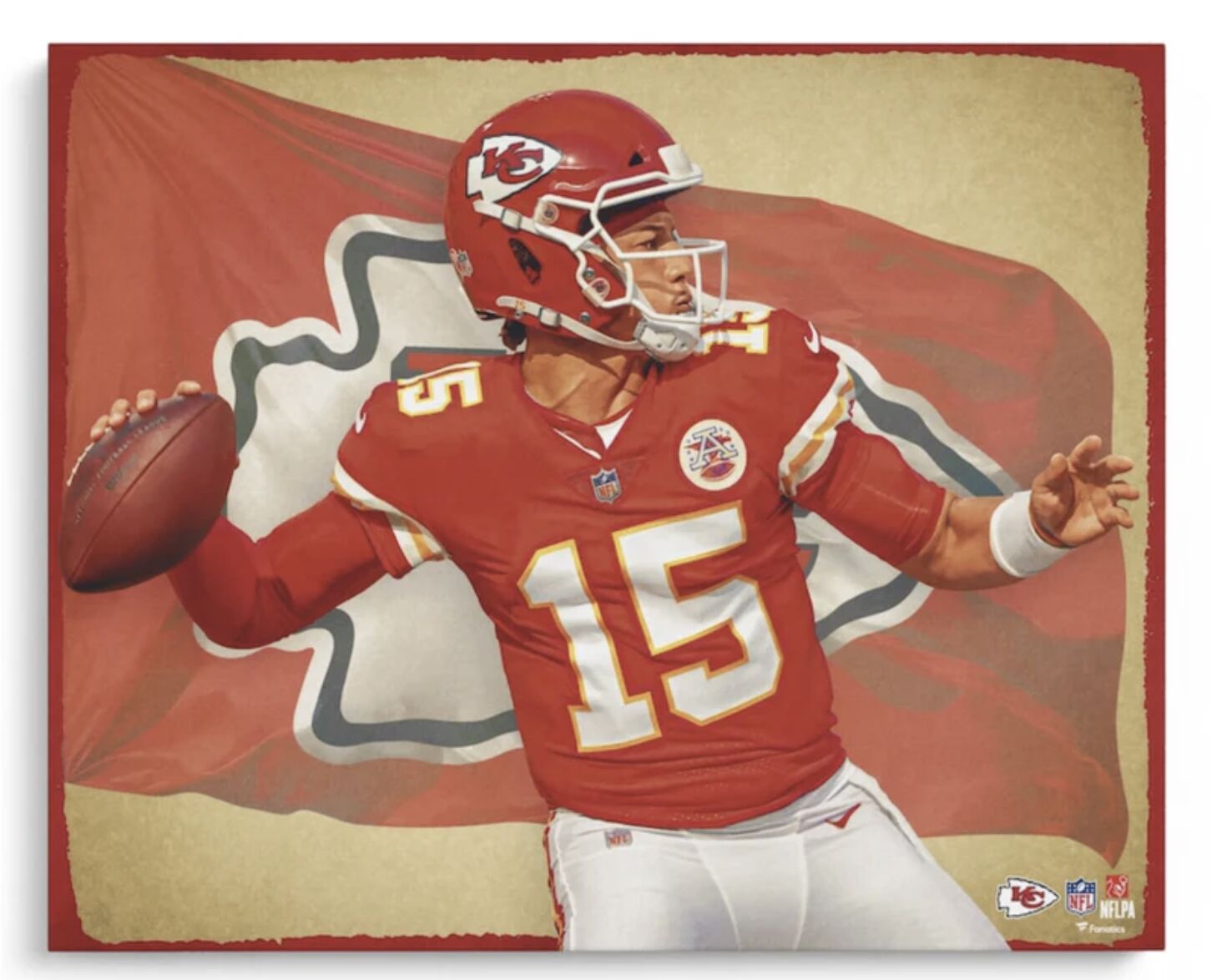 Patrick Mahomes Unsigned Chiefs 16" x 20" Photo Artist Brian Konnick Fanatics