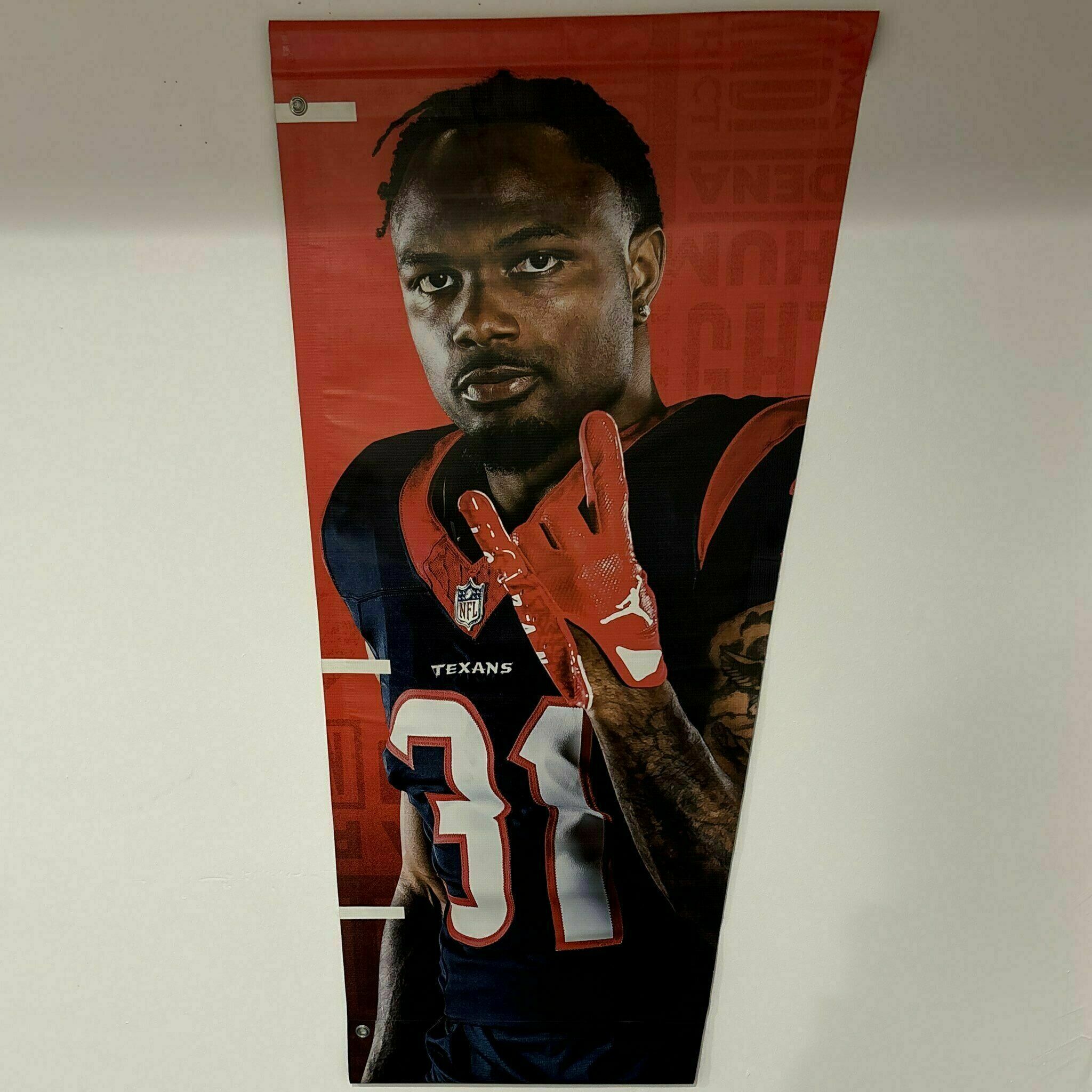 #31 Pierce NRG Stadium-Used Player Banner