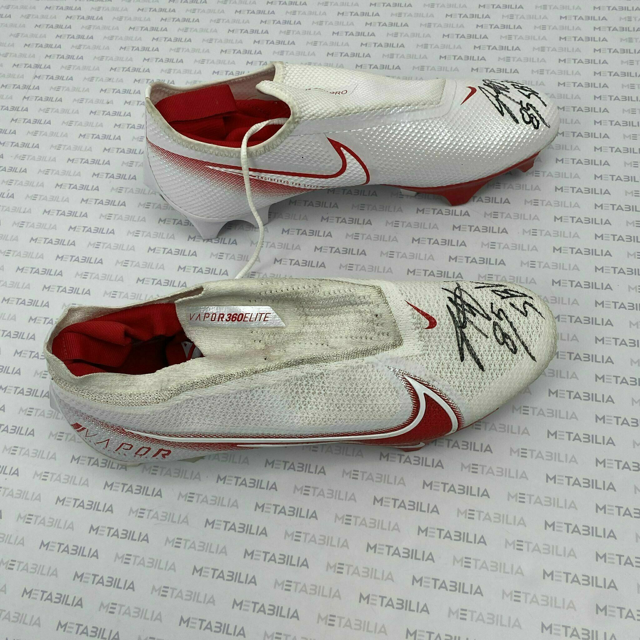 #85 Jaydon Mickens Signed & Inscribed Season-Used Cleats 2020-2021 Season