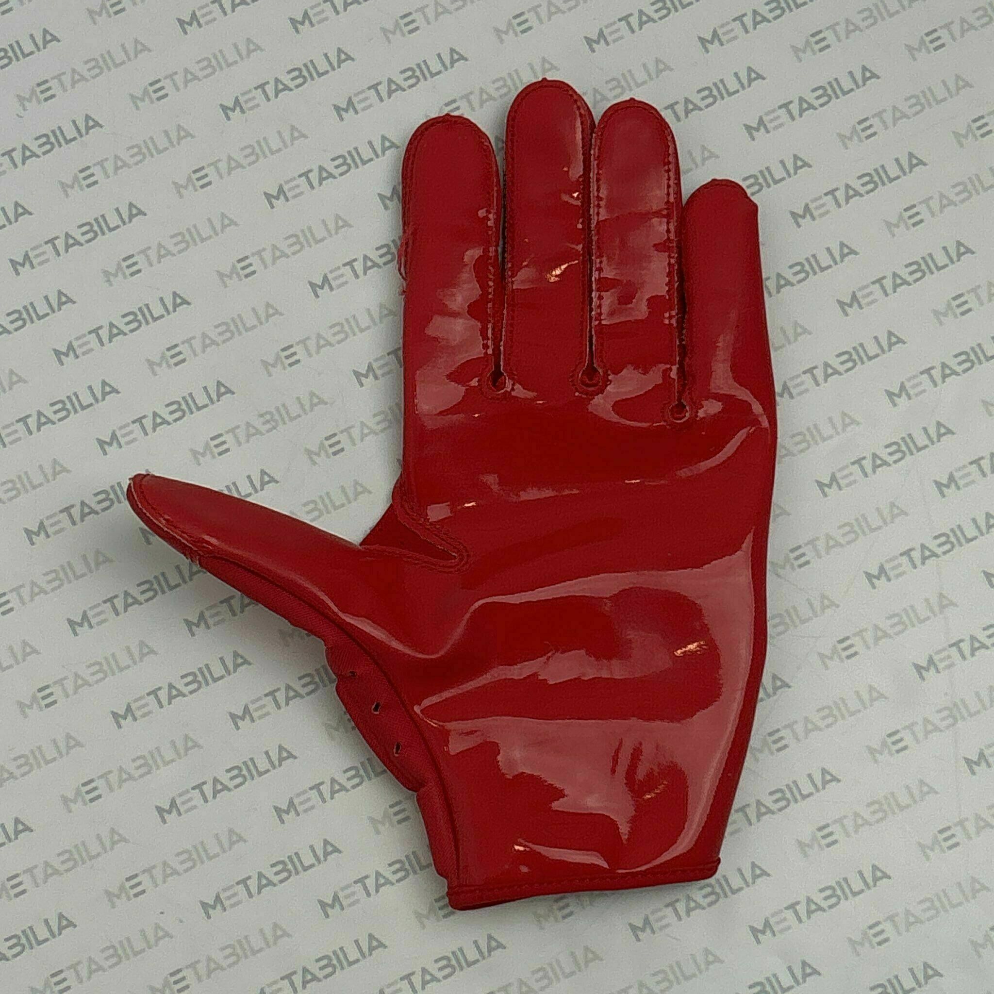 #85 Jaydon Mickens Signed & Inscribed Season-Worn Red Single Left Glove 2020-2021 Season