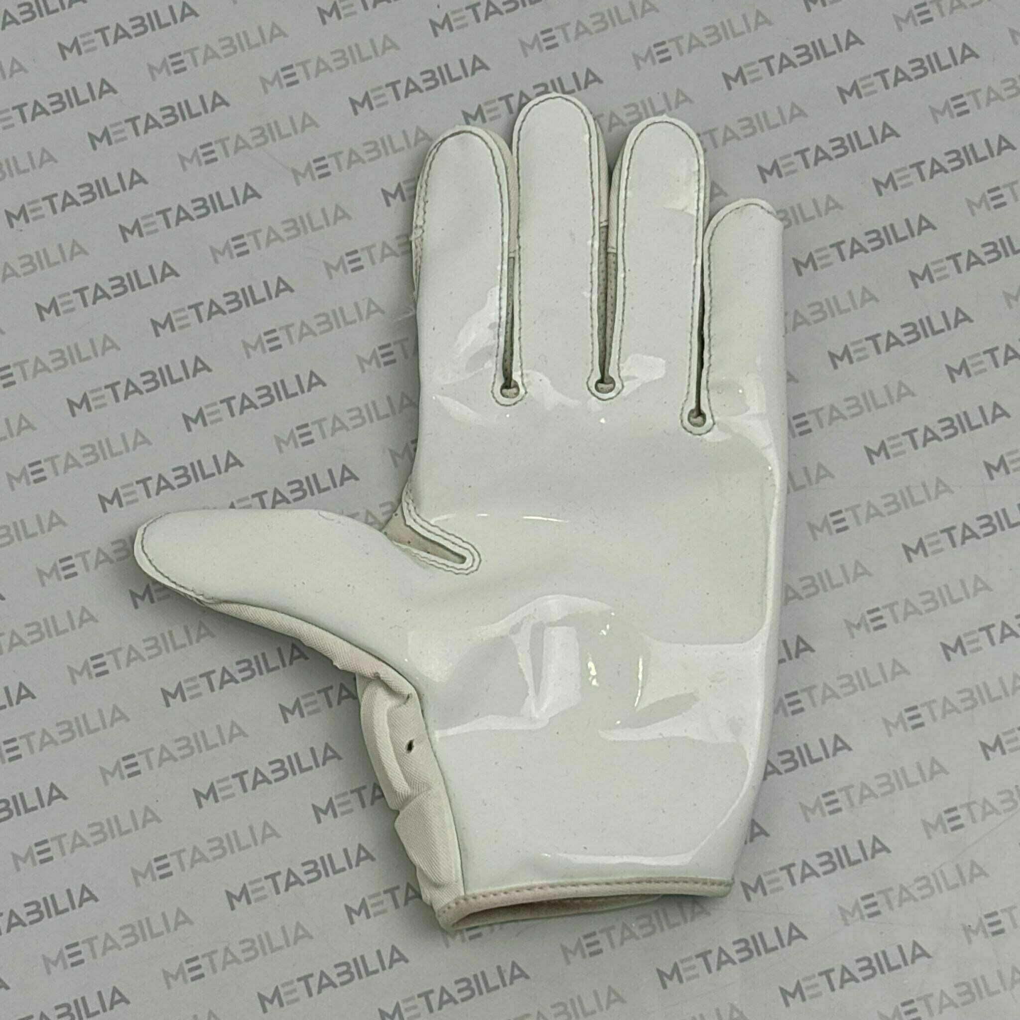 #85 Jaydon Mickens Signed & Inscribed Season-Worn White Single Left Glove 2020-2021 Season