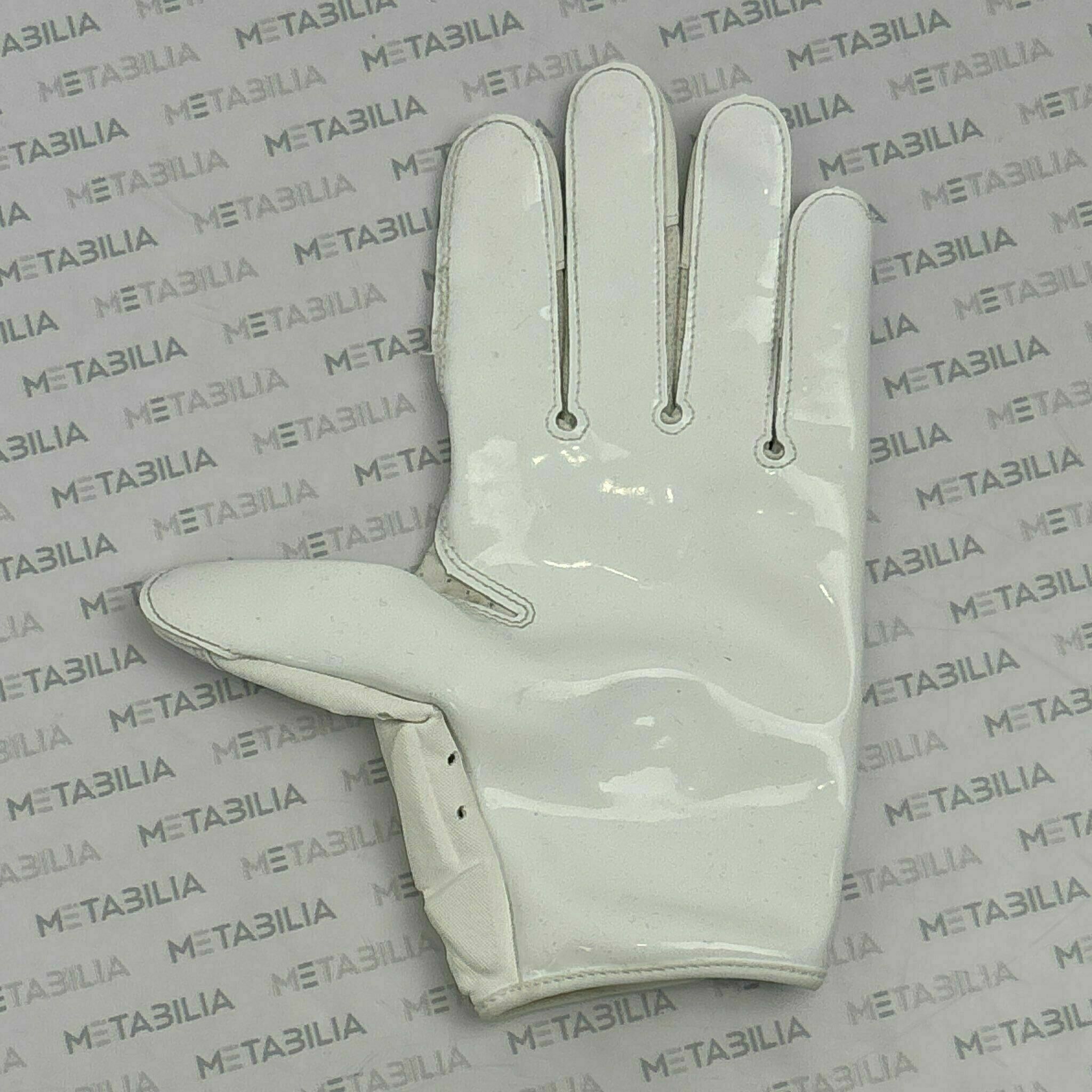 #85 Jaydon Mickens Signed & Inscribed Season-Worn White Single Left Glove 2020-2021 Season