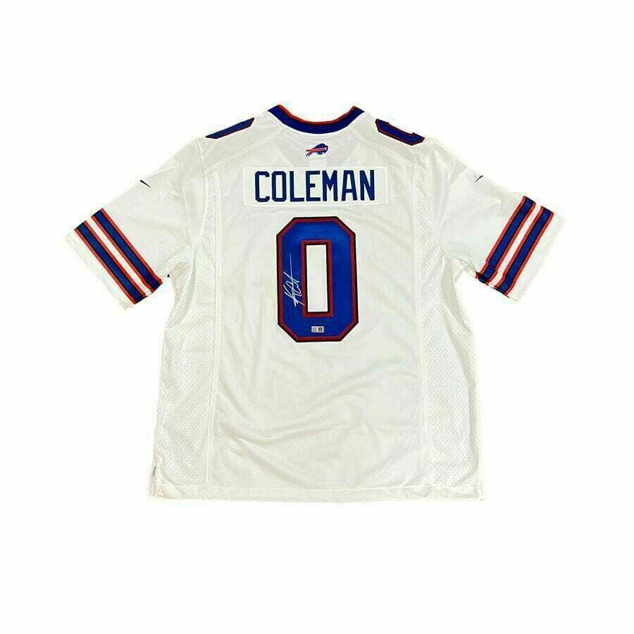 Keon Coleman Signed Buffalo Bills Nike Authentic White Jersey