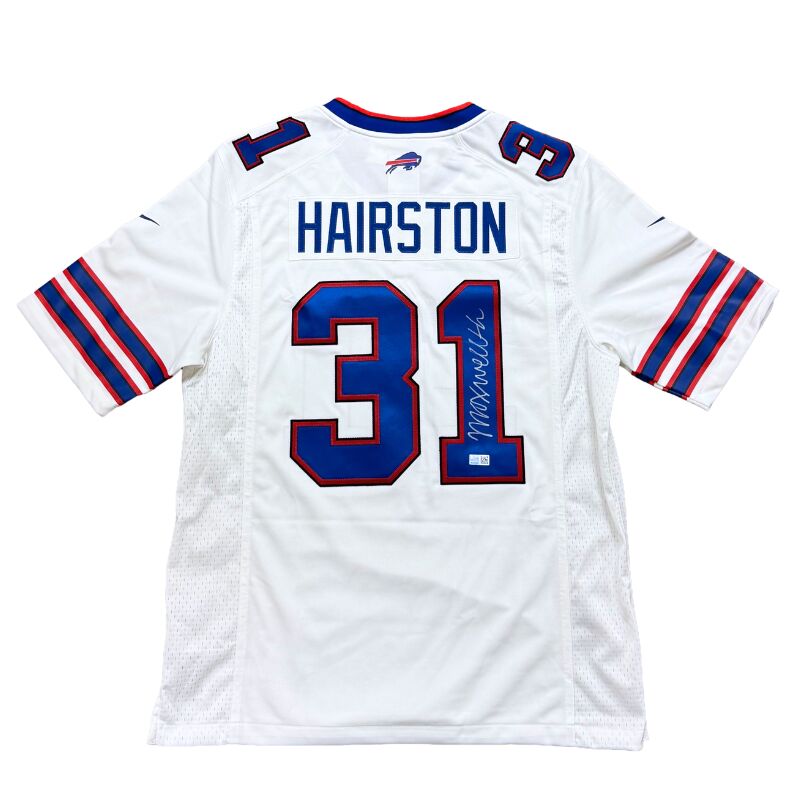 Maxwell Hairston Signed Buffalo Bills Nike Authentic White Jersey