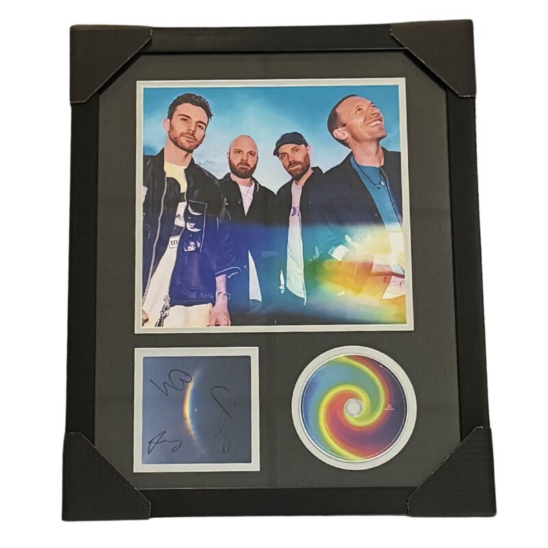 Coldplay Signed CD Cover with CD and Unsigned 10x10 Photo