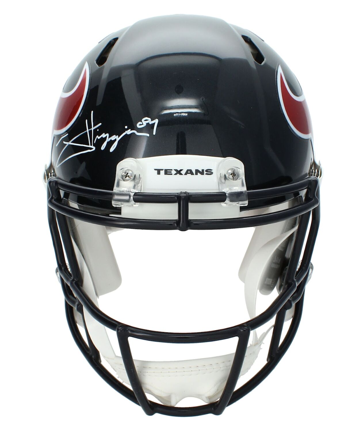 Jayden Higgins Autographed Houston Texans Speed Authentic Helmet Beckett