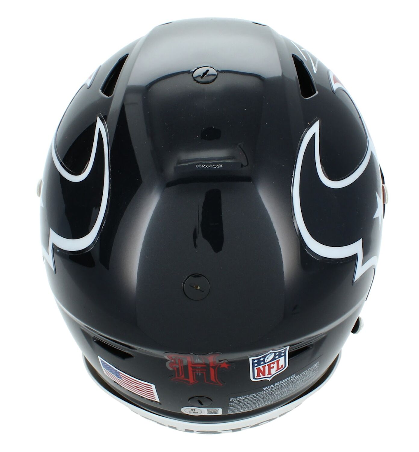 Jayden Higgins Autographed Houston Texans SpeedFlex Authentic Helmet Beckett