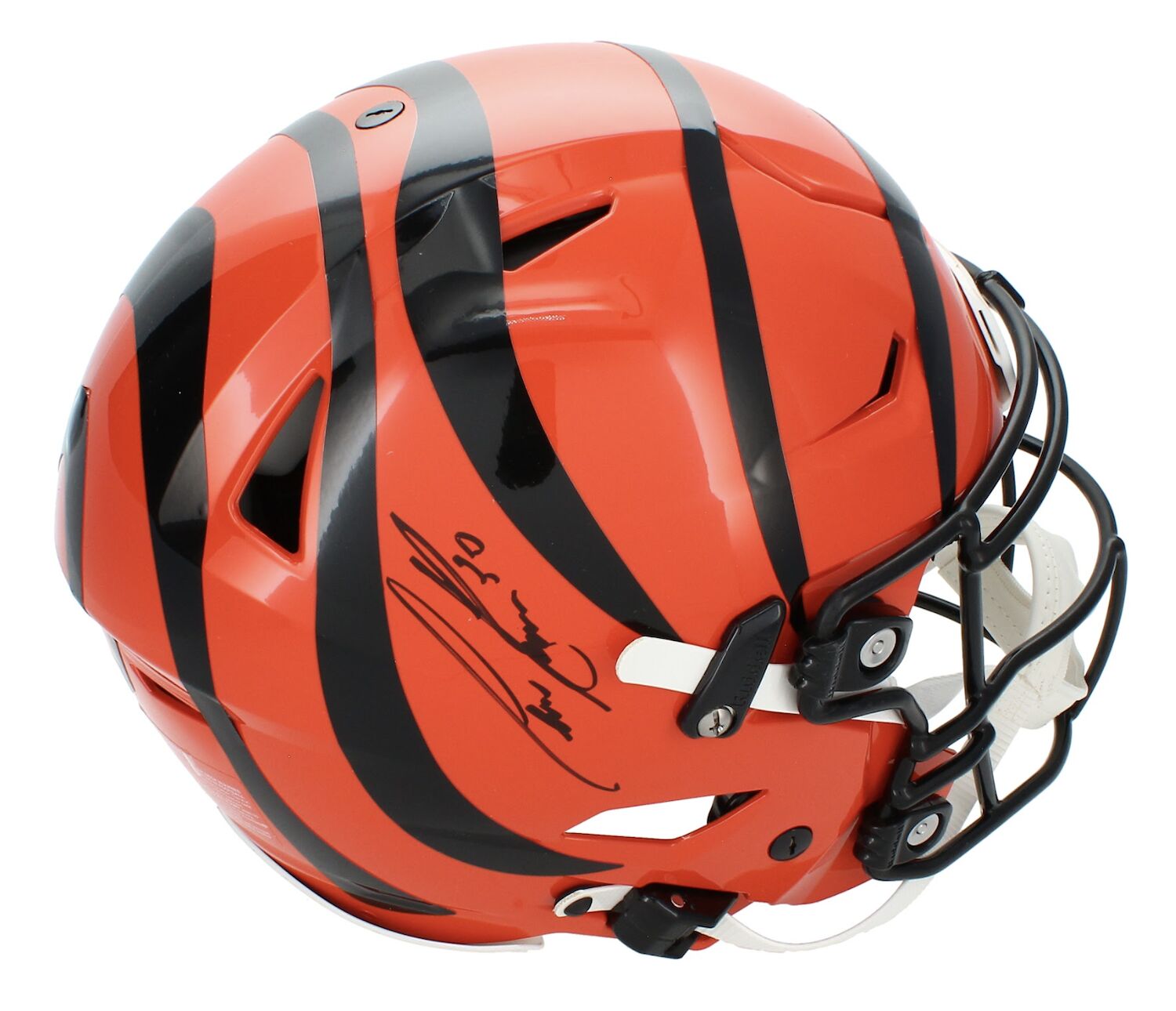 Chase Brown Autographed Cincinnati Bengals SpeedFlex Authentic Helmet Beckett