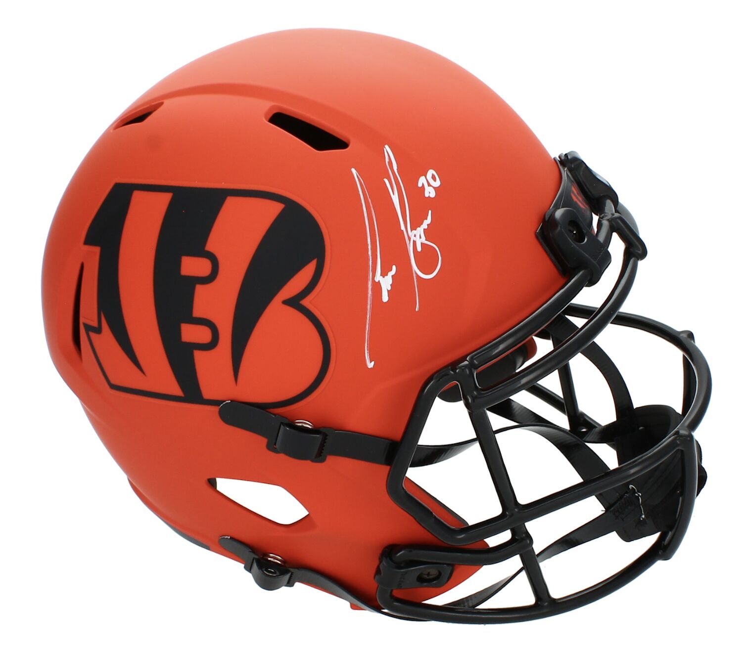 Chase Brown Autographed Cincinnati Bengals 'RAVE' Speed Full Size Speed Helmet Beckett