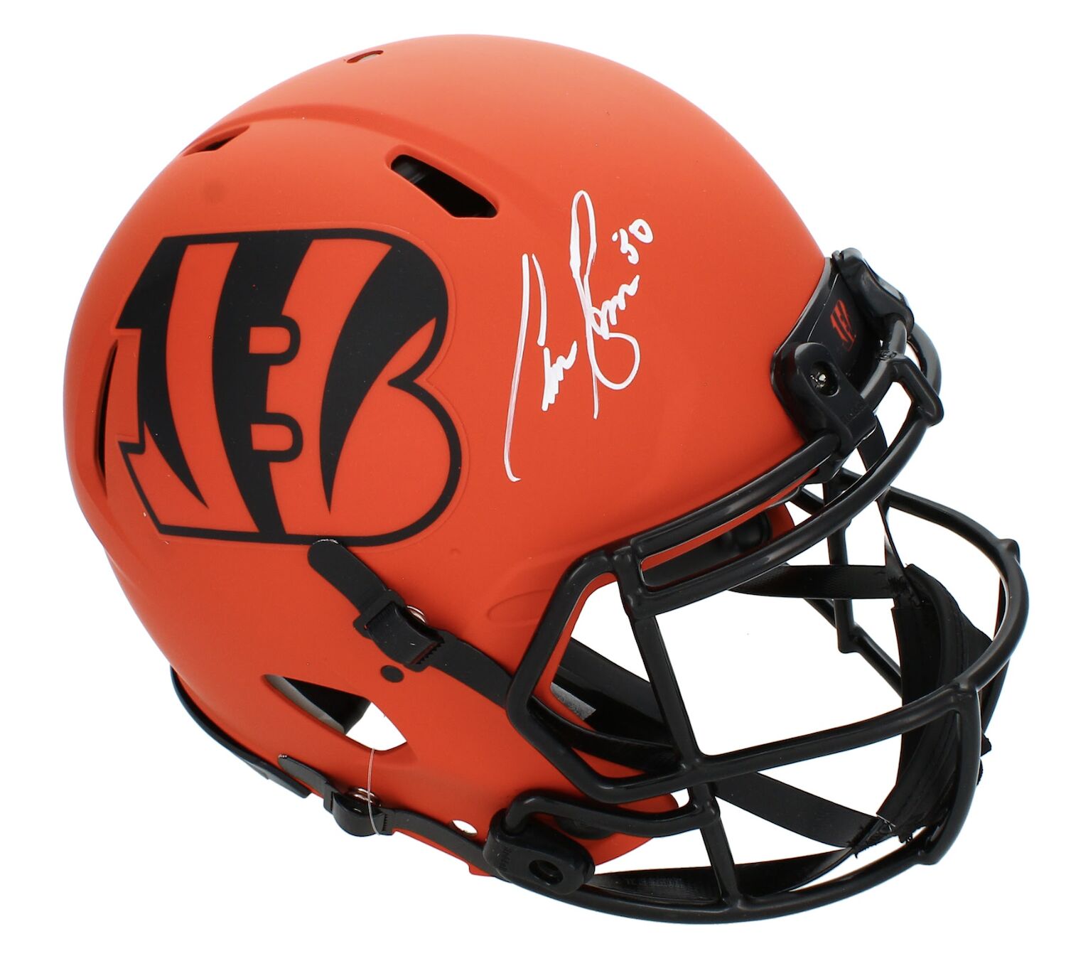 Chase Brown Autographed Cincinnati Bengals 'RAVE' Speed Authentic Helmet Beckett